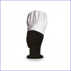 Cappello da cuoco cotone 100% col. bianco art.416 Giblor’s